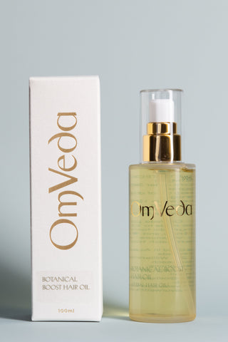 OmVeda Botanical Boost Hair Oil (Herbal Hair Oil) 100ml - Scalp Treatments