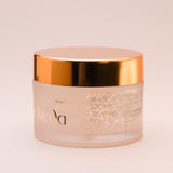 OmVeda Silver Soothe Treatment Gel 50ml cream jar with gold lid, side label text