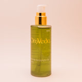 Soothe body massage oil 100 ml pump bottle with gold dispenser, green label