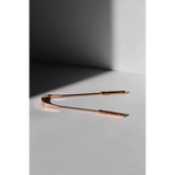 Copper U-shaped tongue scraper with two rounded scraping ends