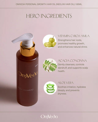 OmVeda Amla Shampoo 150ml - OmAyur Wellness