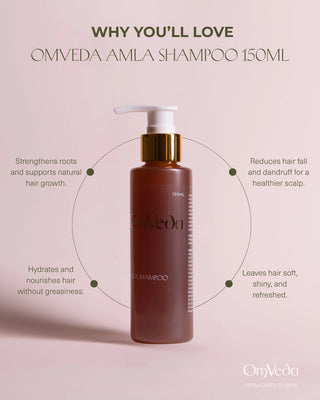 OmVeda Amla Shampoo 150ml - OmAyur Wellness