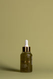 OmVeda Breathe Easy ayurvedic oil bottle, 50 ml, dark green glass dropper