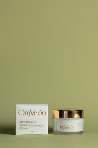 OmVeda Brightening Night (Pigmentation) Cream 50ml - Night Cream