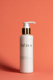 OmVeda date enriched moisturising lotion pump bottle, white with gold pump head