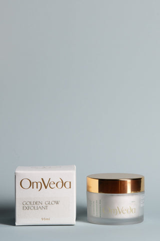 OmVeda Golden Glow Exfoliant (Gold scrub) 50ml - OmAyur Wellness