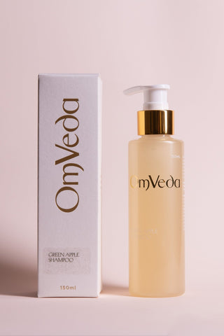 OmVeda Green Apple Shampoo 150ml - OmAyur Wellness