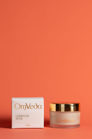 OmVeda Luminous (Pearl) Mask 50ml - OmAyur Wellness