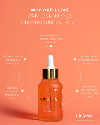 OmVeda Radiance (Kumkumadi) Facial Oil 50ml - OmAyur Wellness