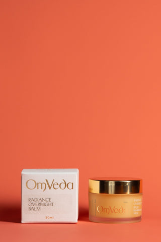 OmVeda Radiance Overnight Balm (Kumkumadi Balm) 50ml - OmAyur Wellness