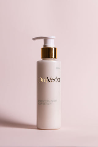 OmVeda Radiant Flowers Body Lotion 150ml - OmAyur Wellness
