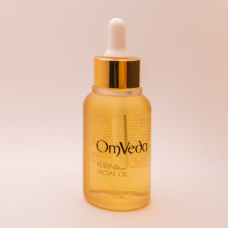 OmVeda Rewind Facial Oil - 50ml - OmAyur Wellness